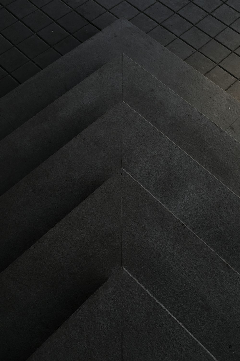 aerial view photography of concrete step