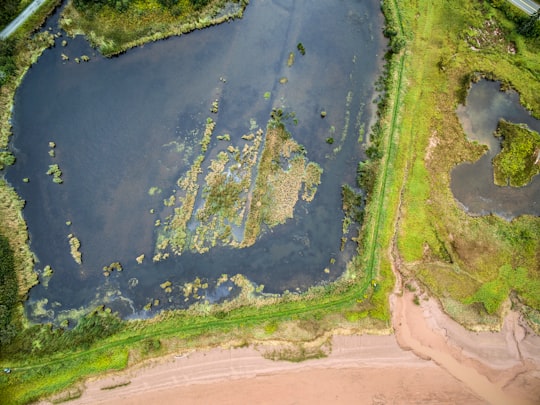 aerial view of map in Joggins Canada