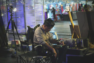 man sitting on chair