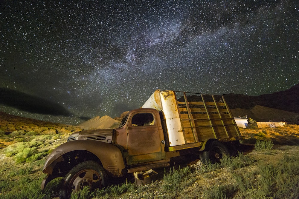 farm truck on grass