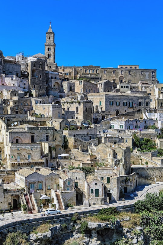 high-angle photography of city during daytime in Matera Italy