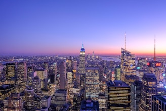 aerial photography of Chrysler building, New York