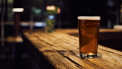 IPA served in proper glassware