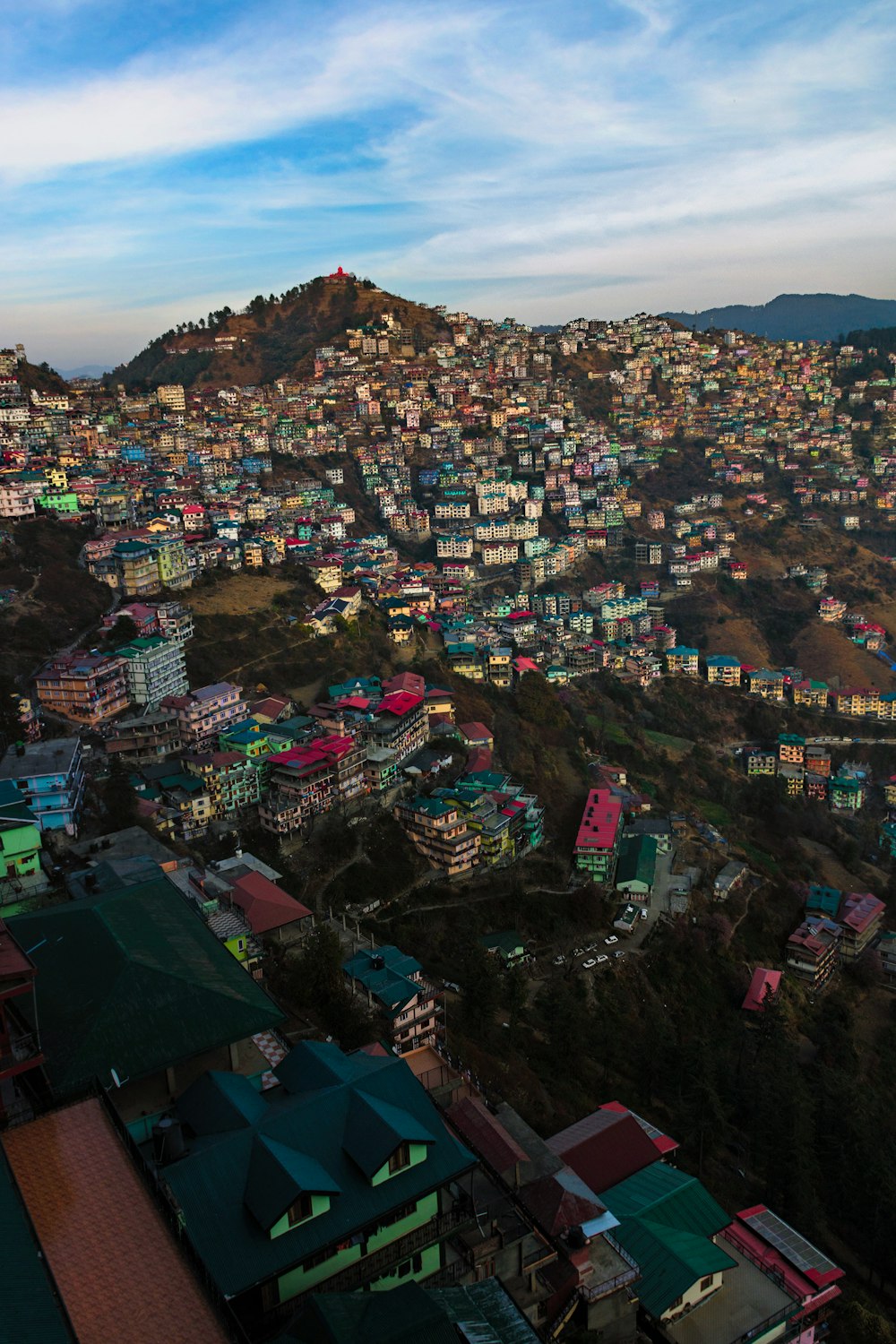 aerial photography of houses