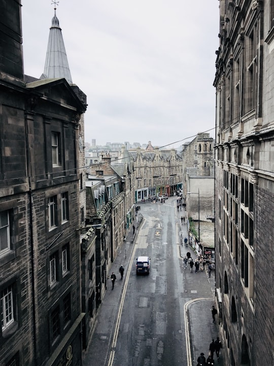 aerial view of city in Cowgate United Kingdom