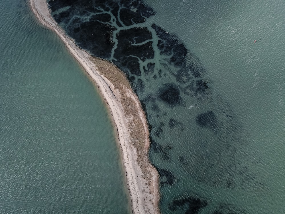 aerial view photography of islet