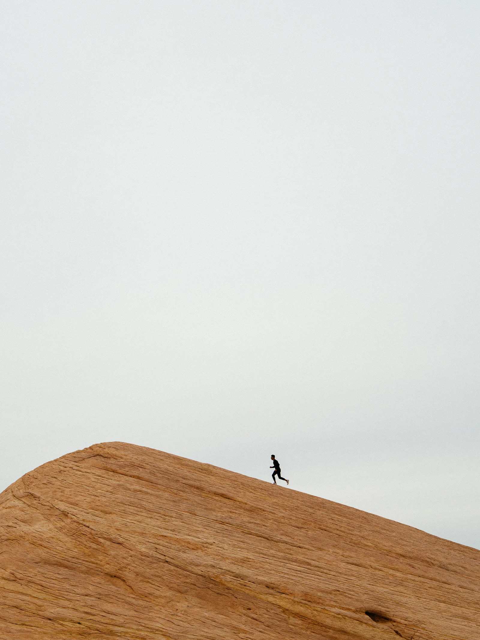 Runner in warm sunlight