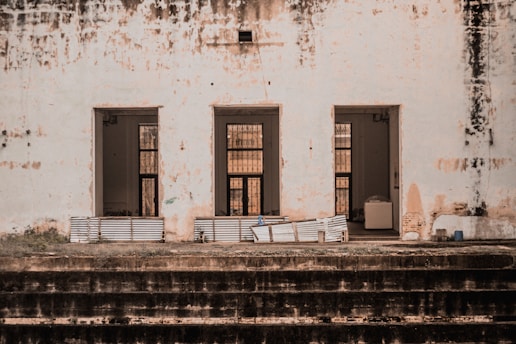 three opened doors