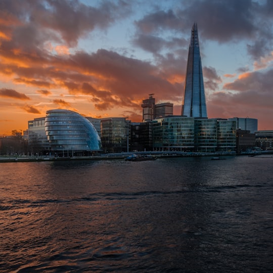landscape photography of a city in HMS Belfast United Kingdom