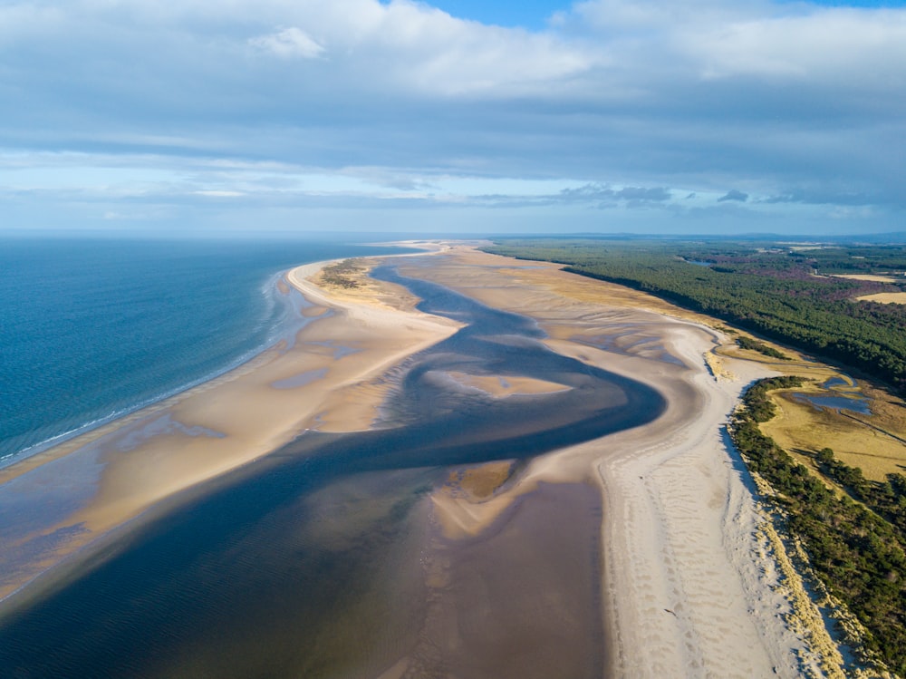 aerial body of water during daytime