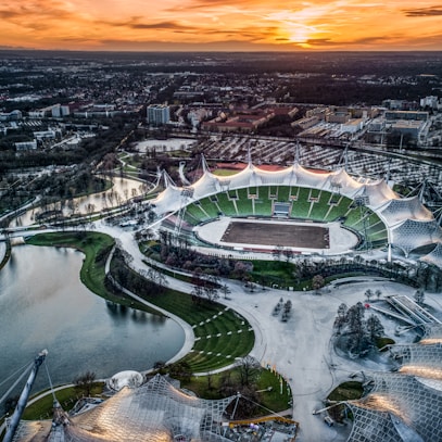 aerial view of stadium