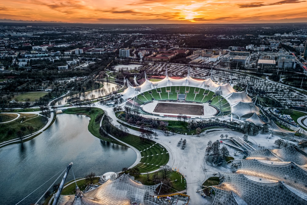 Vue aérienne du stade