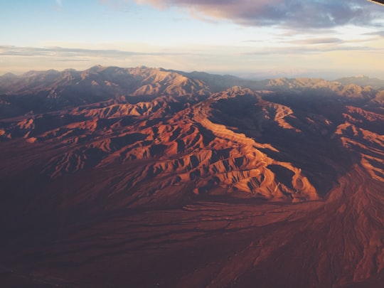 aerial photography of rocky mountain in Nevada United States