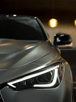 silver vehicle during nighttime