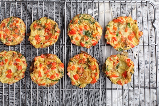 grilled patties with tomato toppings