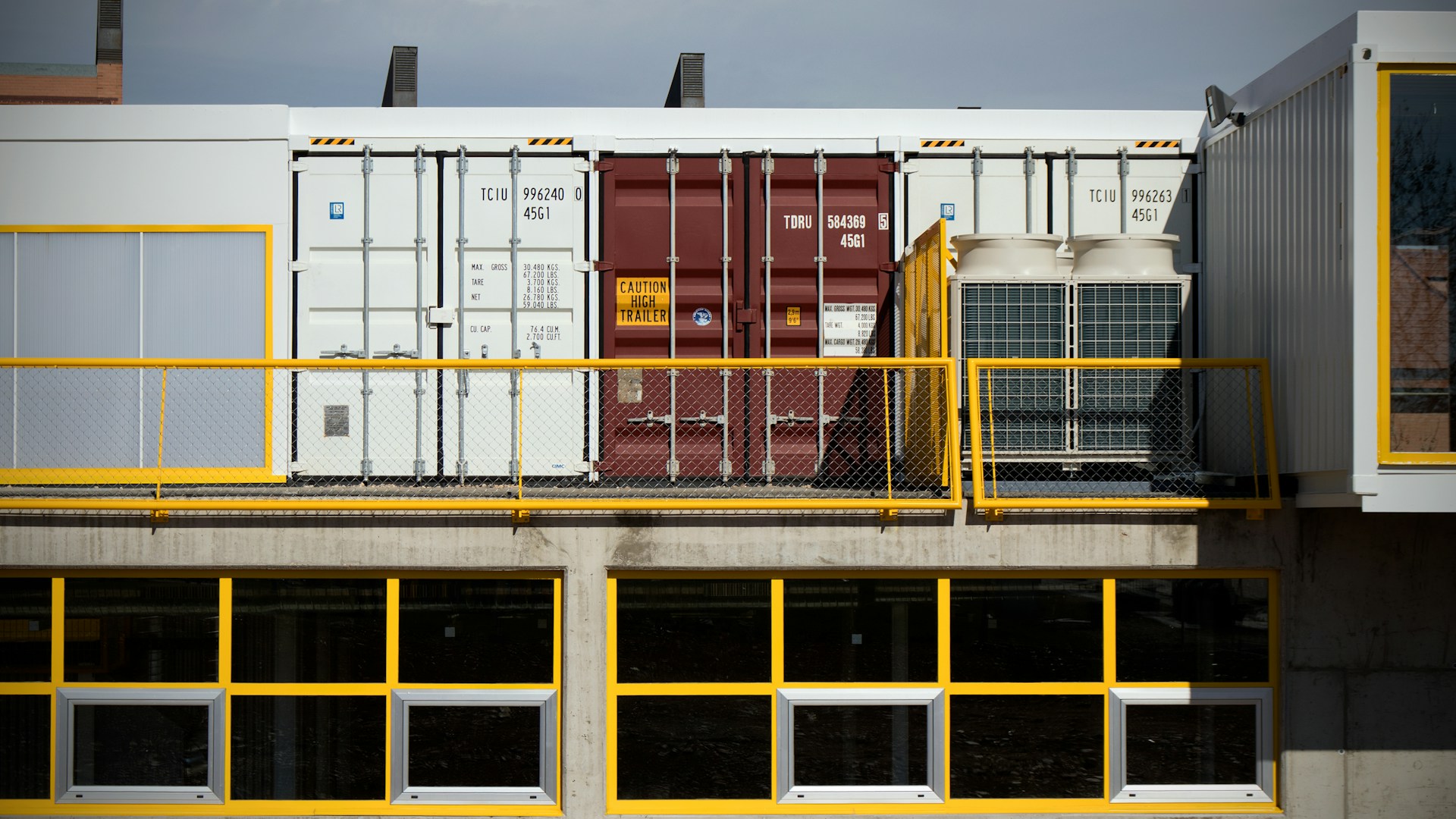 assorted shipping trailers