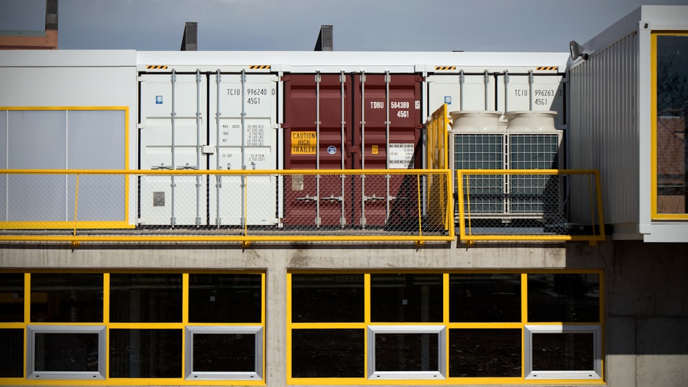 assorted shipping trailers