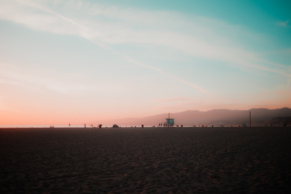 seashore at golden hour