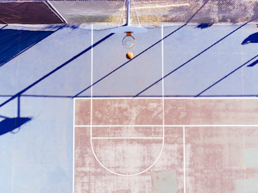Basketball court heatmap showing player movement and shot accuracy.