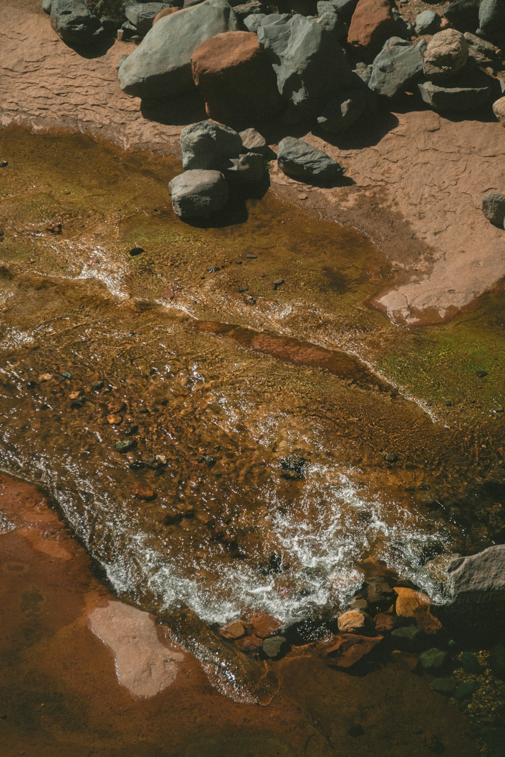 aerial view photography of lake