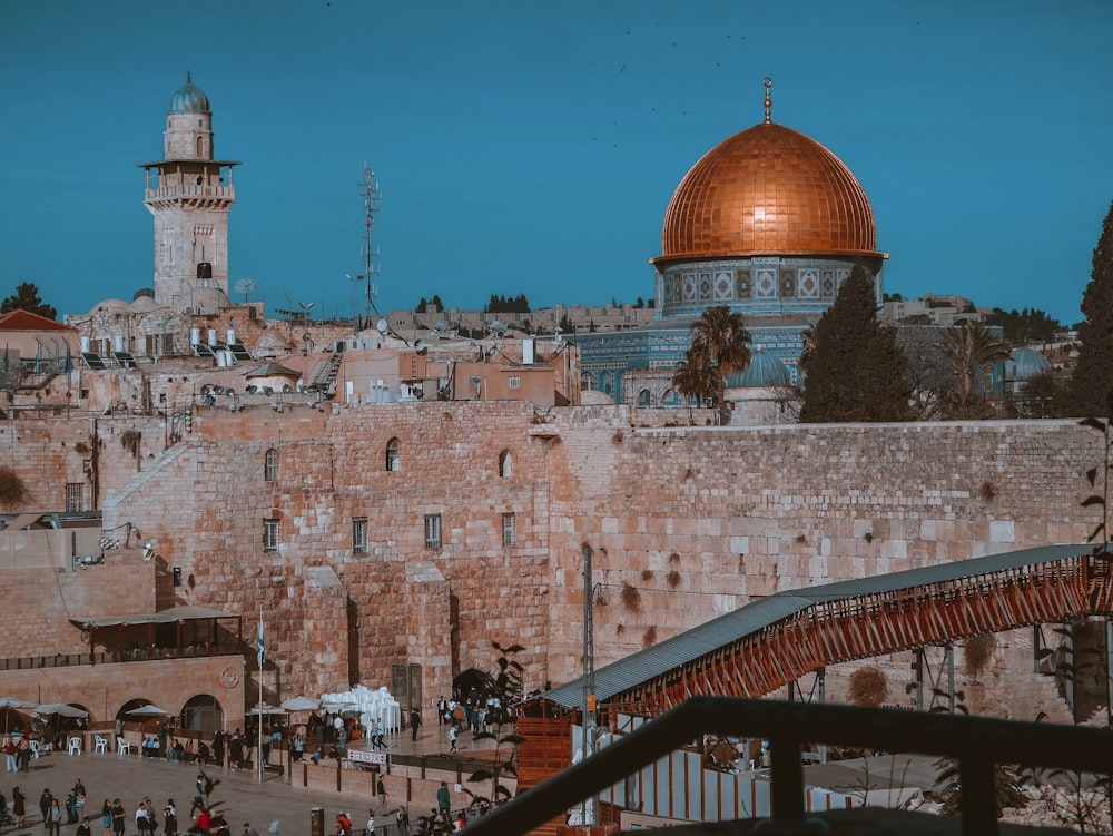 aerial veiw photography of Dome of The Rock, Jerusalem