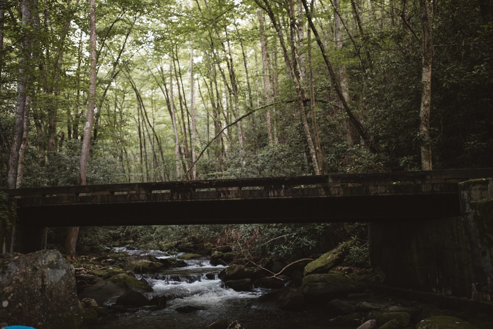 Pont en acier brun pendant la journée