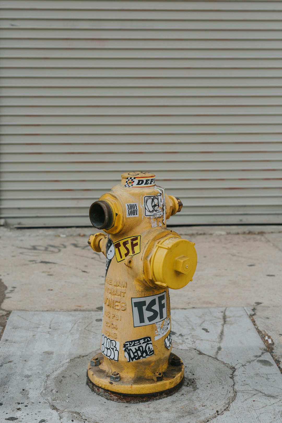 yellow and white fire hydrant