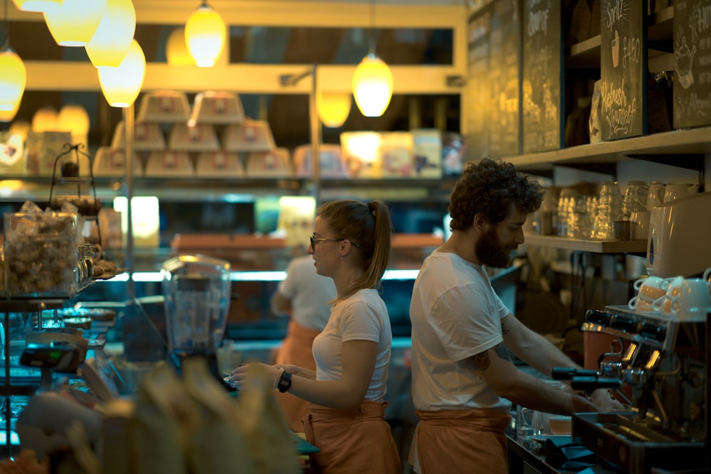 crew inside eatery