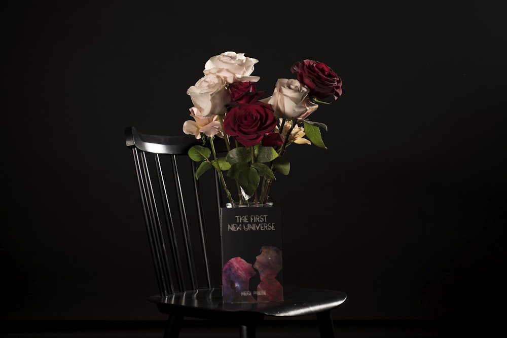 roses in vase