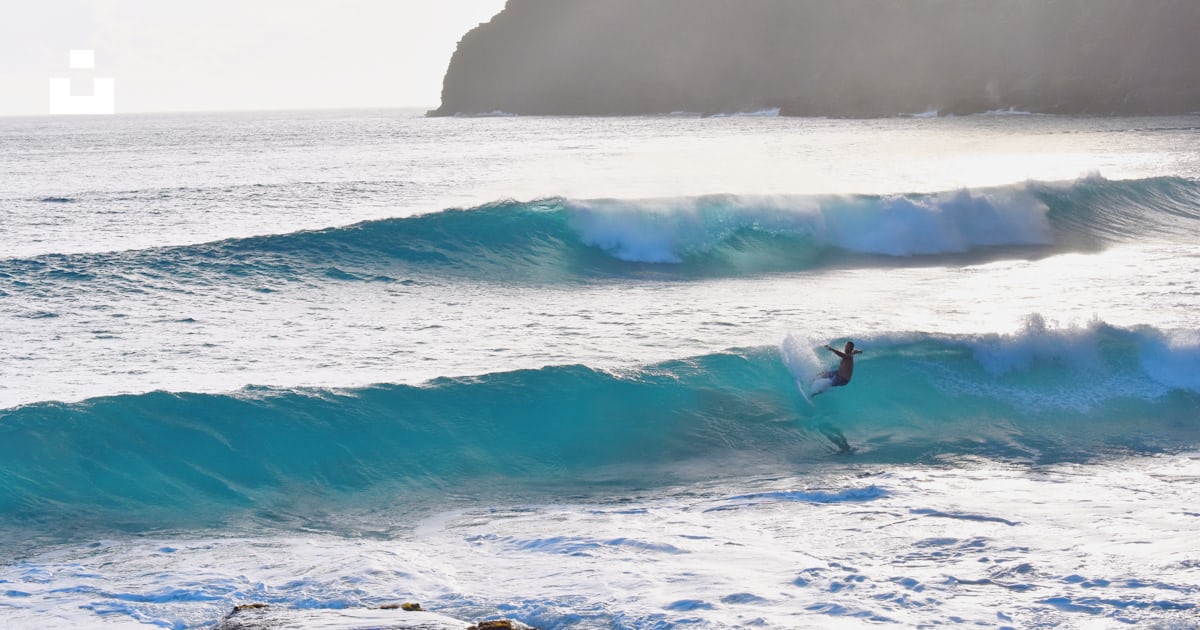 Person riding a wave using a surfboard photo – Free Sea waves Image on ...
