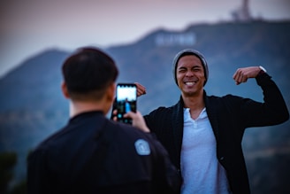 A cheerful photo of me at a local tech meetup.