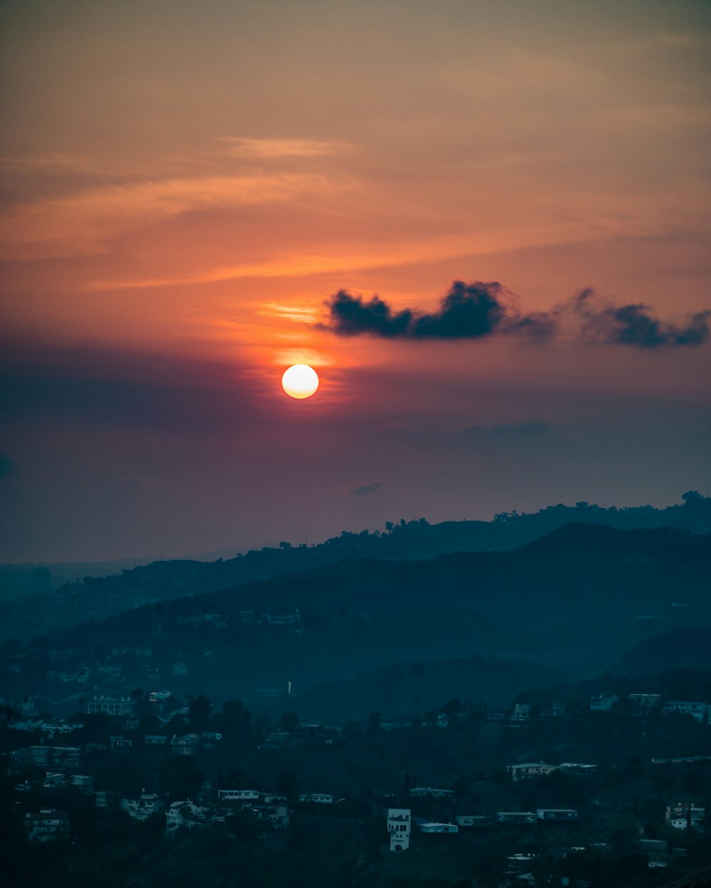 city under sunrise