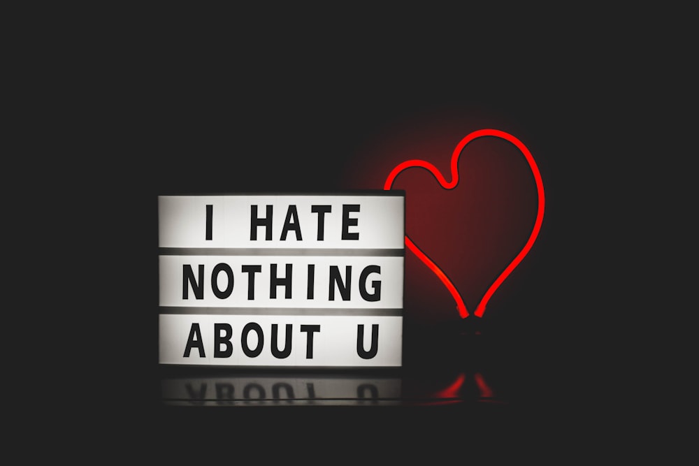 i hate nothing about u beside heart graphic