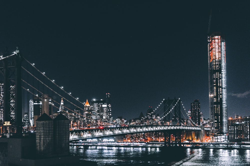 Brooklyn Bridge at night