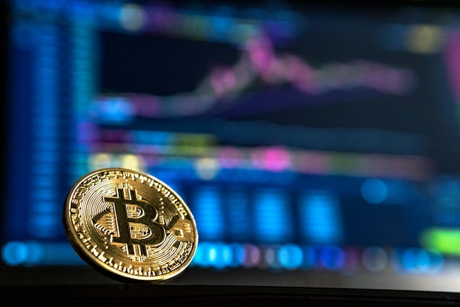 gold-colored Bitcoin
