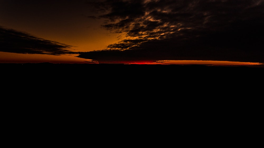 cloudy sky during golden hour