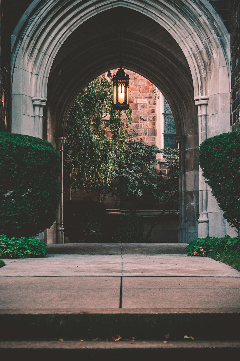 facade of arch entrance