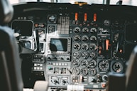 black vehicle control panel