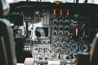 black vehicle control panel