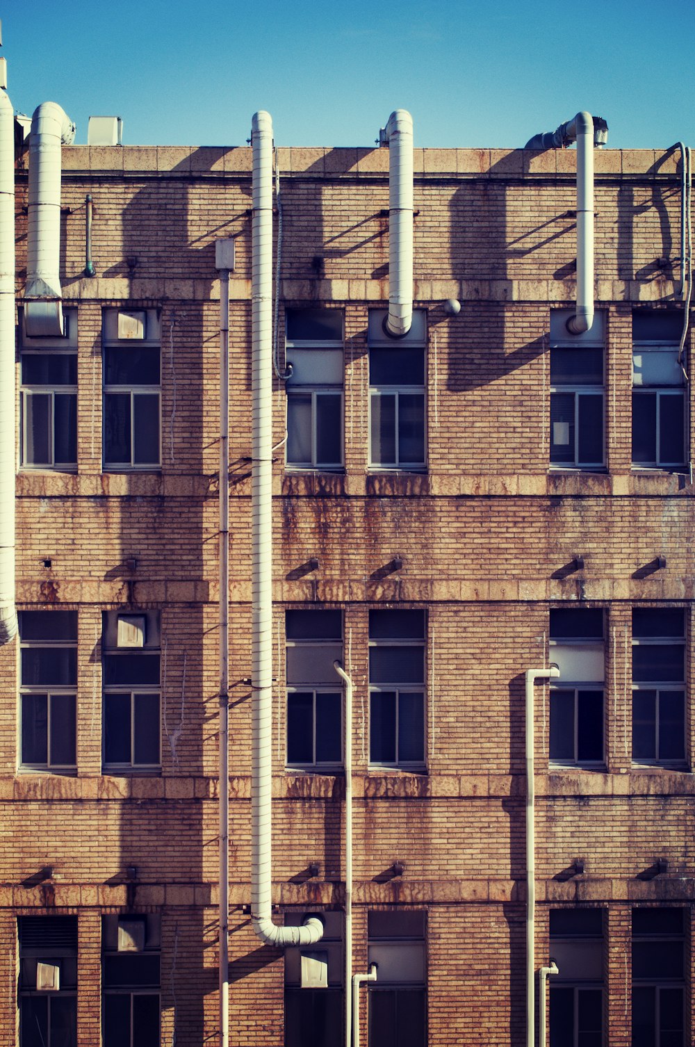 high angle photography of building