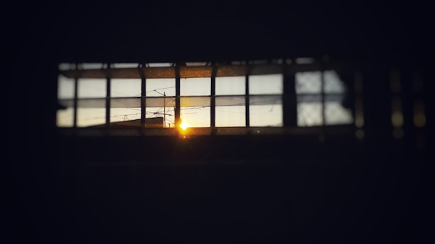 Grounding, peaceful moment of rest with the sun appearing through a window