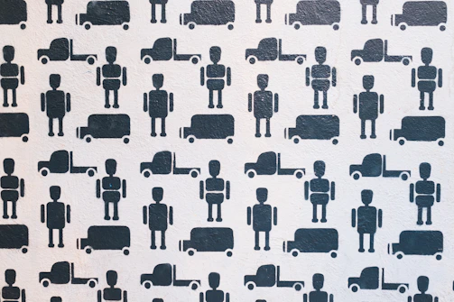 Abstract graphic representing predictive cost forecasting for fleets.