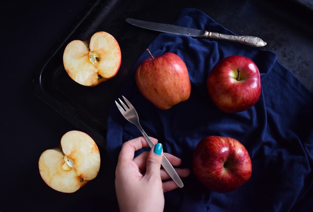 apples and slice of apple