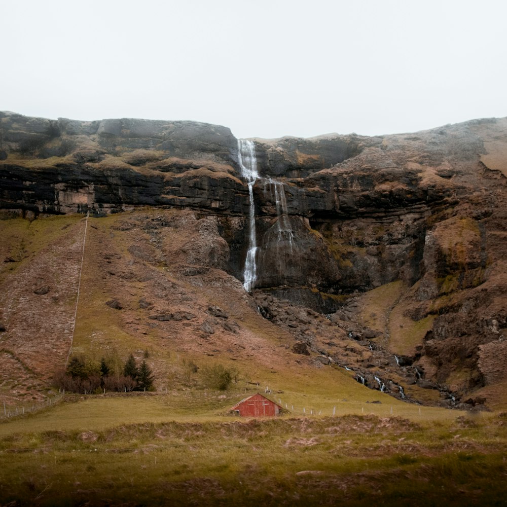 waterfalls and canyon