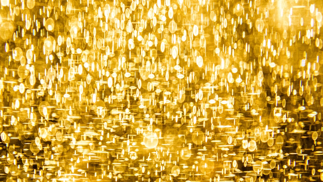 Glittering gold