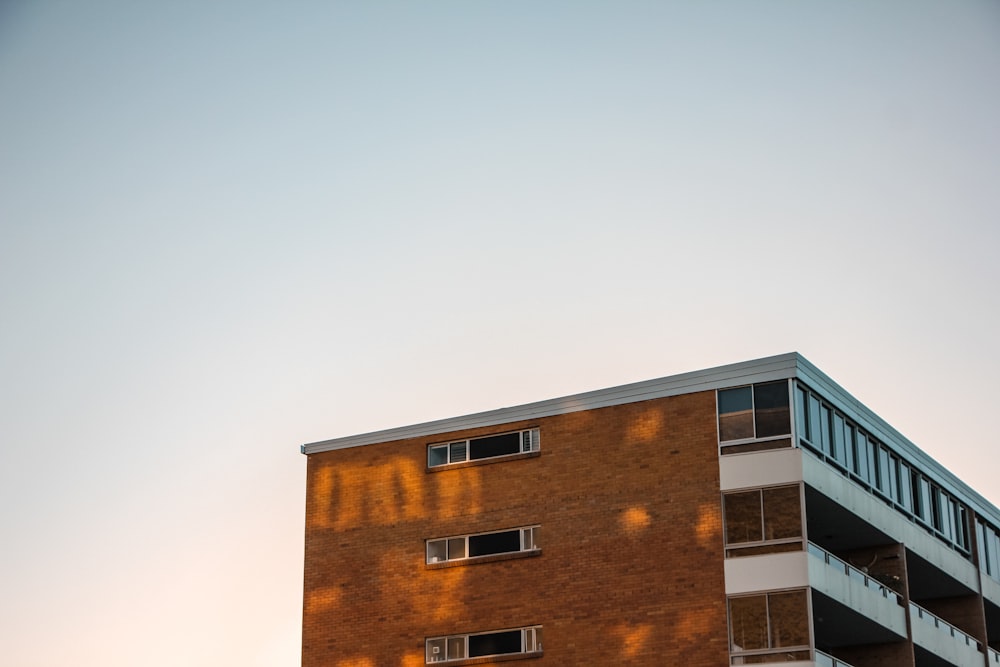 brown and white concrete building