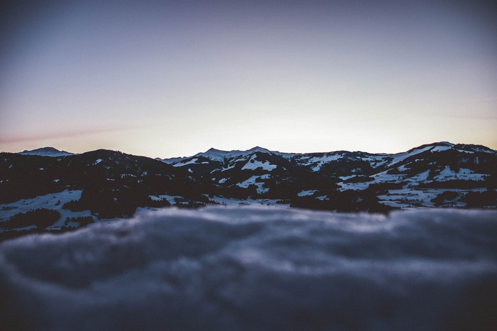 low-angle photo of mountains