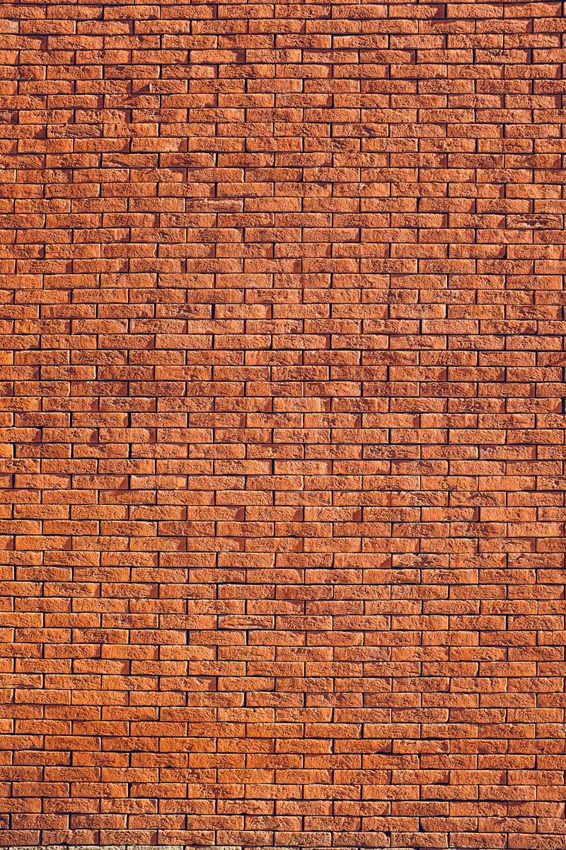 Mortar joints in brickwork