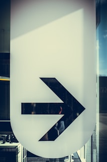 A simple arrow icon pointing right, symbolizing moving forward or redirecting.