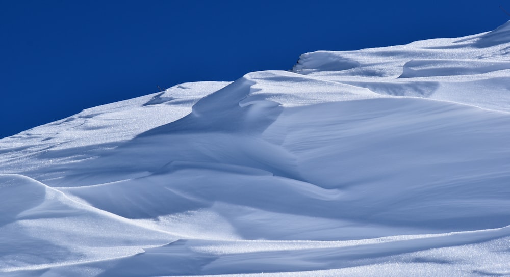 snow field during daytime